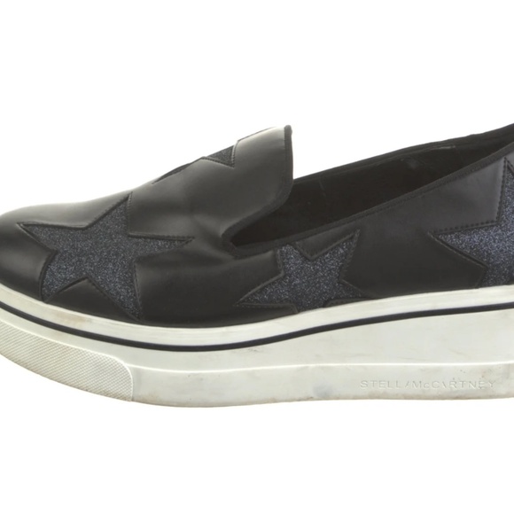 Stella McCartney Binx Stars Slip-On Platform Sneaker,Black, Womens Size 11/41 - Picture 1 of 5